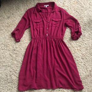 Charlotte Russe burgundy dress